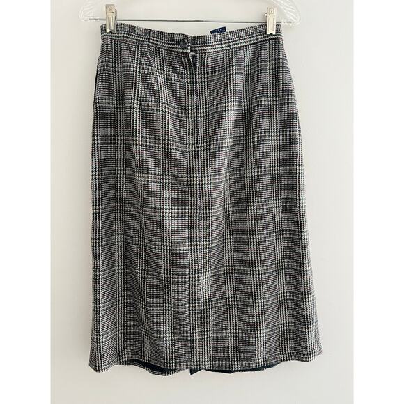 Vintage E.H.Woods Two Piece Skirt Suit Brown Tweed Wool Blend Size 10 JL - Picture 7 of 8